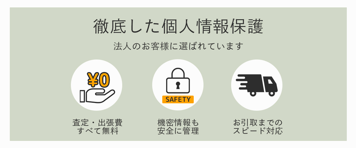 徹底した個人情報保護